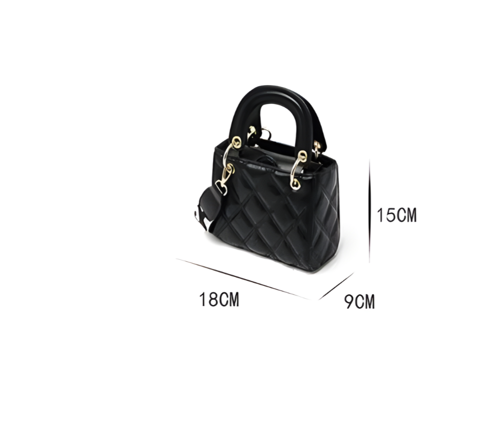 Bolsa Tote Pequena em Couro Luxury