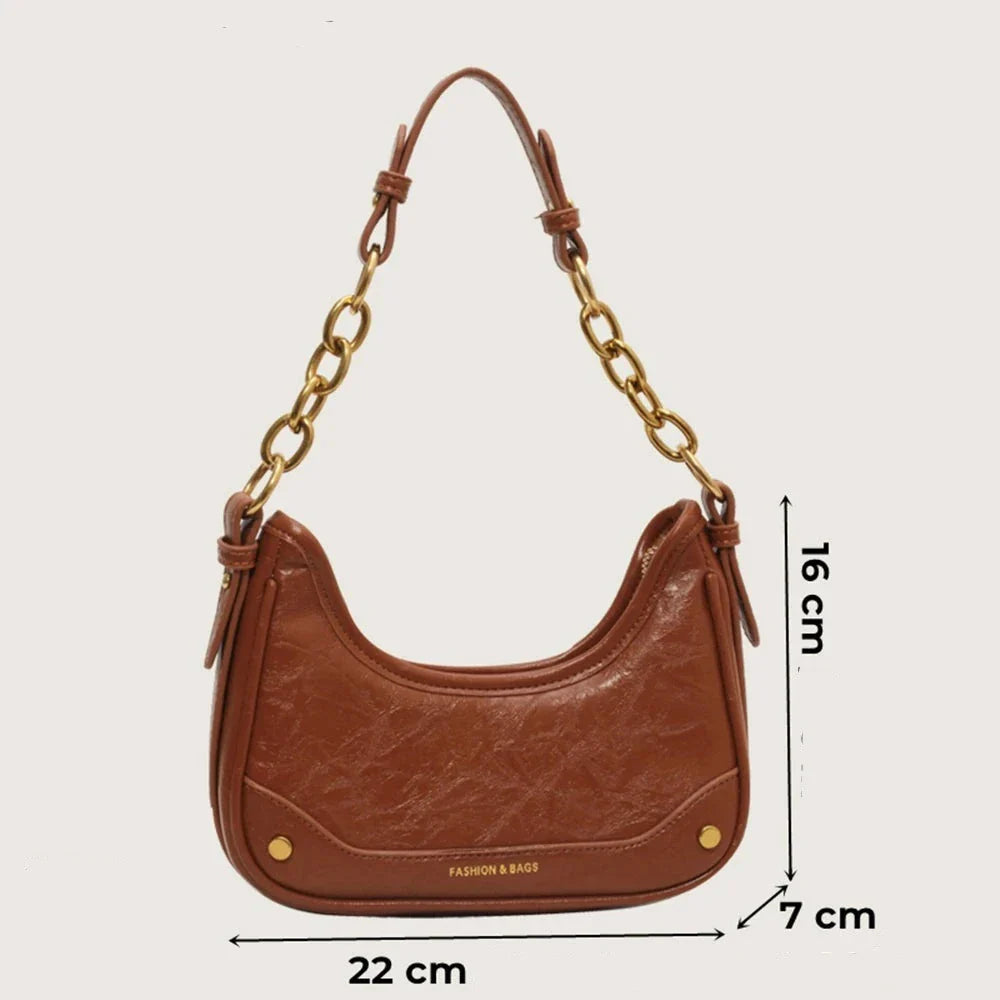 Bolsa de Ombro Hobo Pequena Amsterdam